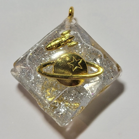 Double sided space pendant. - Picture 2 of 2